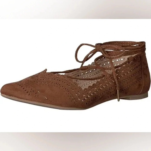 NWOT‎ Not rated pointed toe lace up flats size 8 - Picture 9 of 11